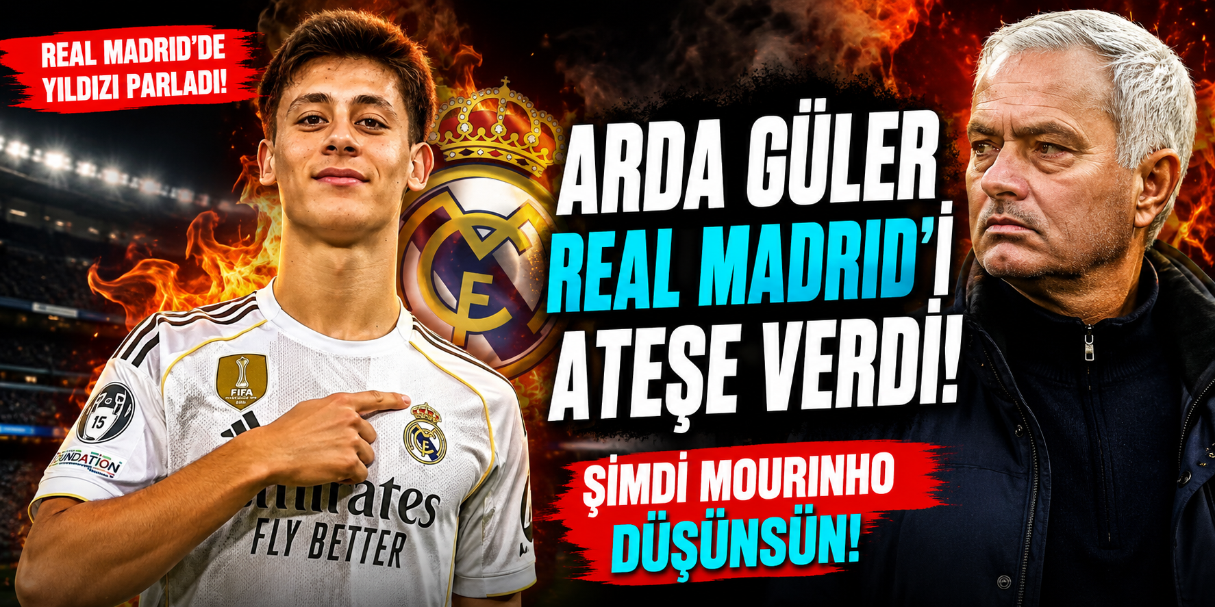 Arda Güler Real Madrid İdmanında Fırtına Gibi Esti: Jose Mourinho’ya İlk Mesaj!
