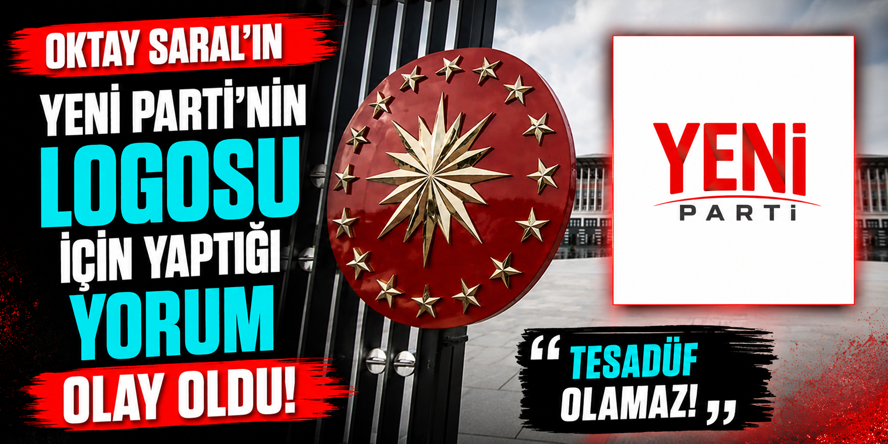 YENİ Parti Logosu Tartışma Yarattı: Saral'dan "Yeni Rakı" Benzetmesiyle Sert Çıkış!