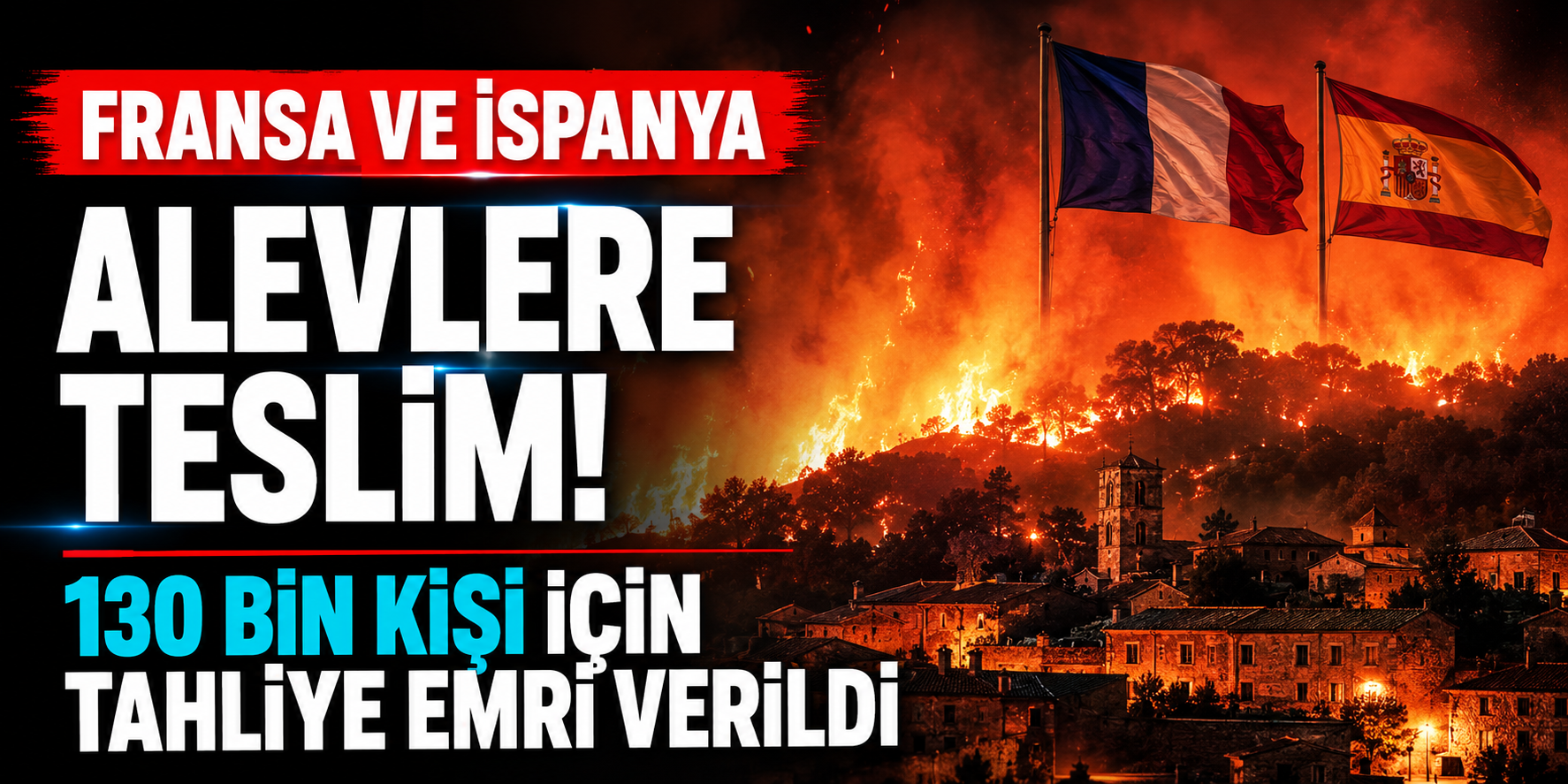 Avrupa Alev Alev Yalanıyor: Fransa Ve İspanya Aşırı Sıcaklar Ve Yangınlar Nedeniyle AB'den Yardım İstedi!