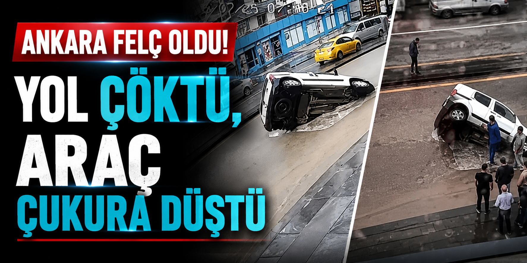 Ankara Göle Döndü: Sel Suları Kuryeleri Sürükledi, Alt Geçitler Sular Altında Kaldı!