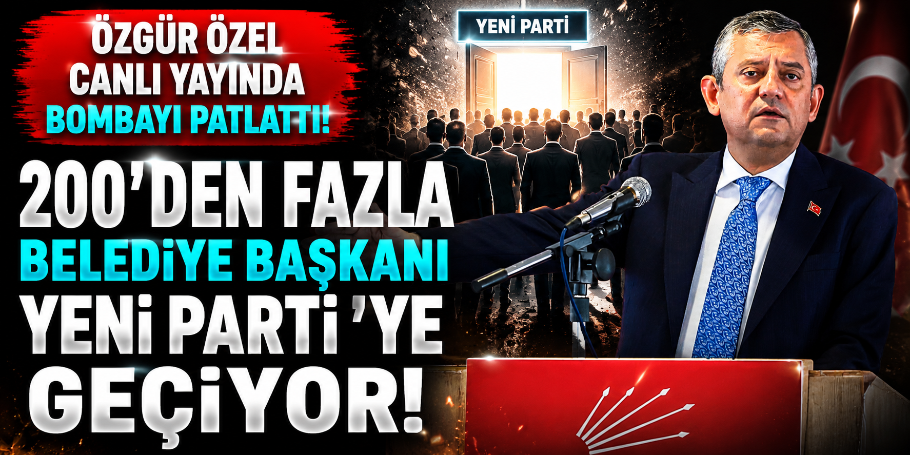 Özgür Özel Canlı Yayında Bombayı Patlattı: 200’den Fazla Belediye Başkanı Yeni Parti’ye Geçiyor!