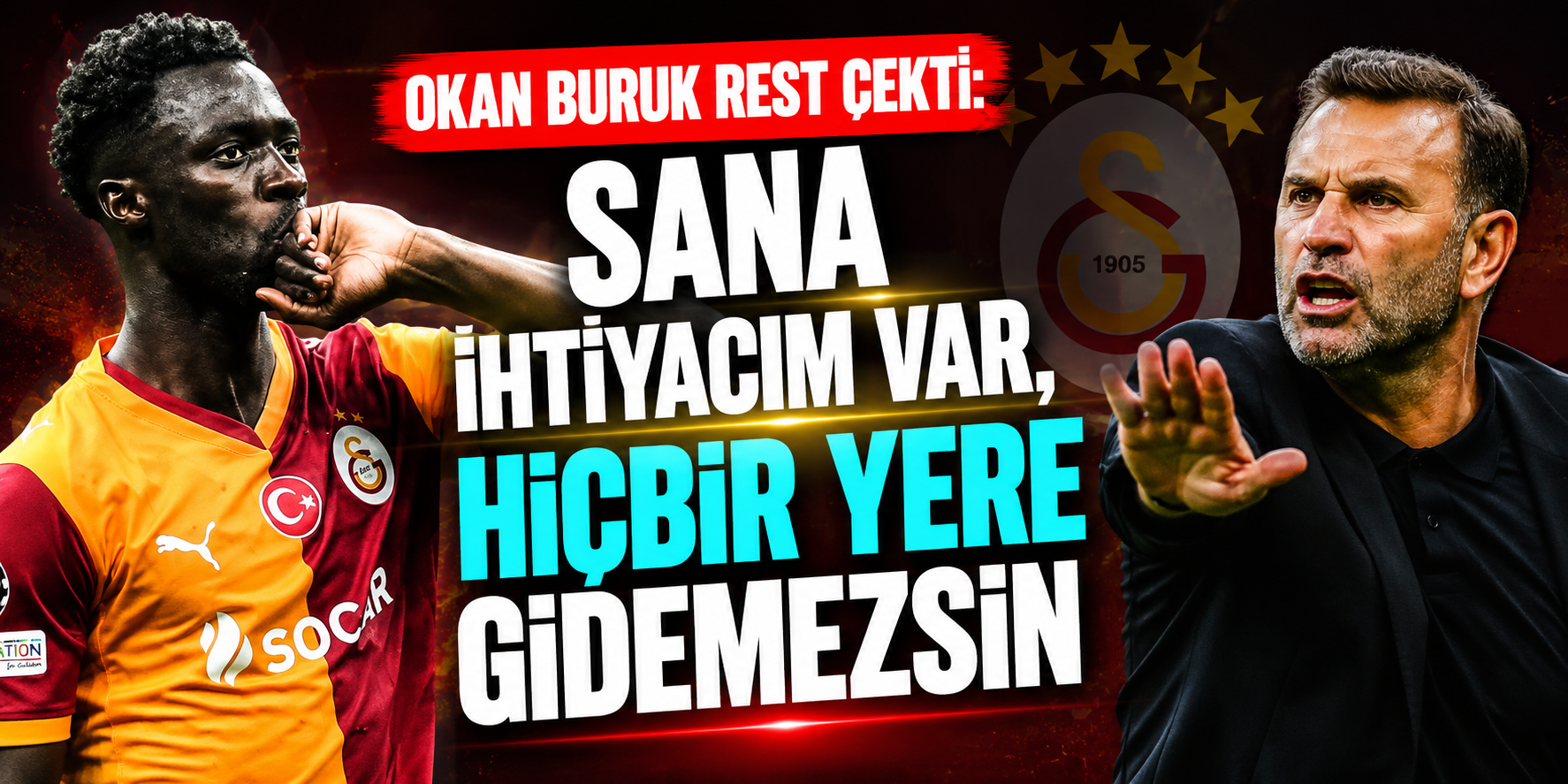 Okan Buruk'tan Davinson Sanchez'e Net Rest: "Sana Her Zamankinden Çok İhtiyacım Var!"