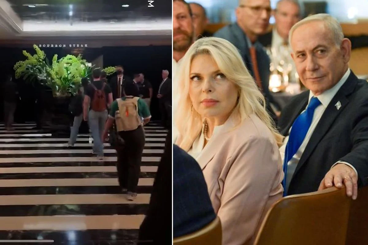 Washington’da Hareketli Dakikalar: Göstericiler Netanyahu’nun Kaldığı Oteli Bastı!