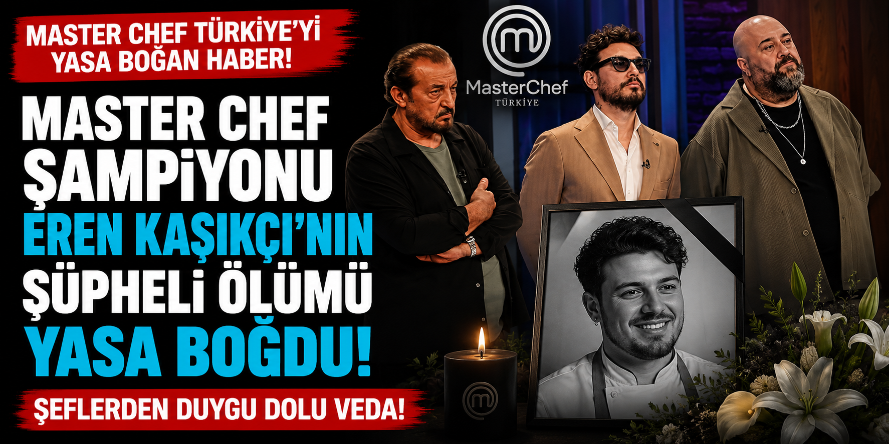 MasterChef Şampiyonu Eren Kaşıkçı’nın Şüpheli Ölümü Yasa Boğdu: Şeflerden Duygu Dolu Veda!