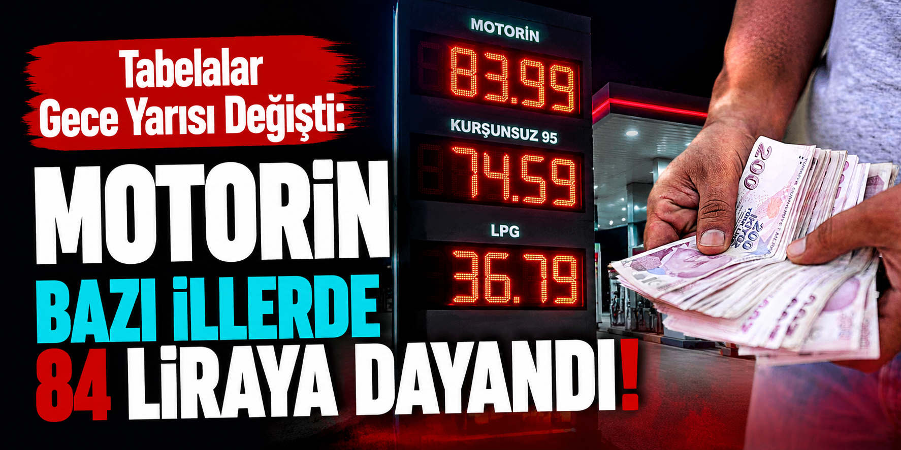 Tabelalar Gece Yarısı Değişti: Motorin Bazı İllerde 84 Liraya Dayandı!