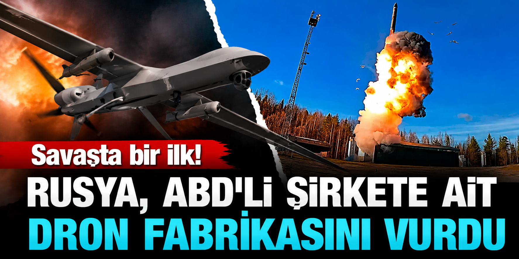 Rusya Savaşta Bir İlki Gerçekleştirdi: Ukrayna'daki ABD'li Dron Fabrikası Balistik Füzeyle Vuruldu!