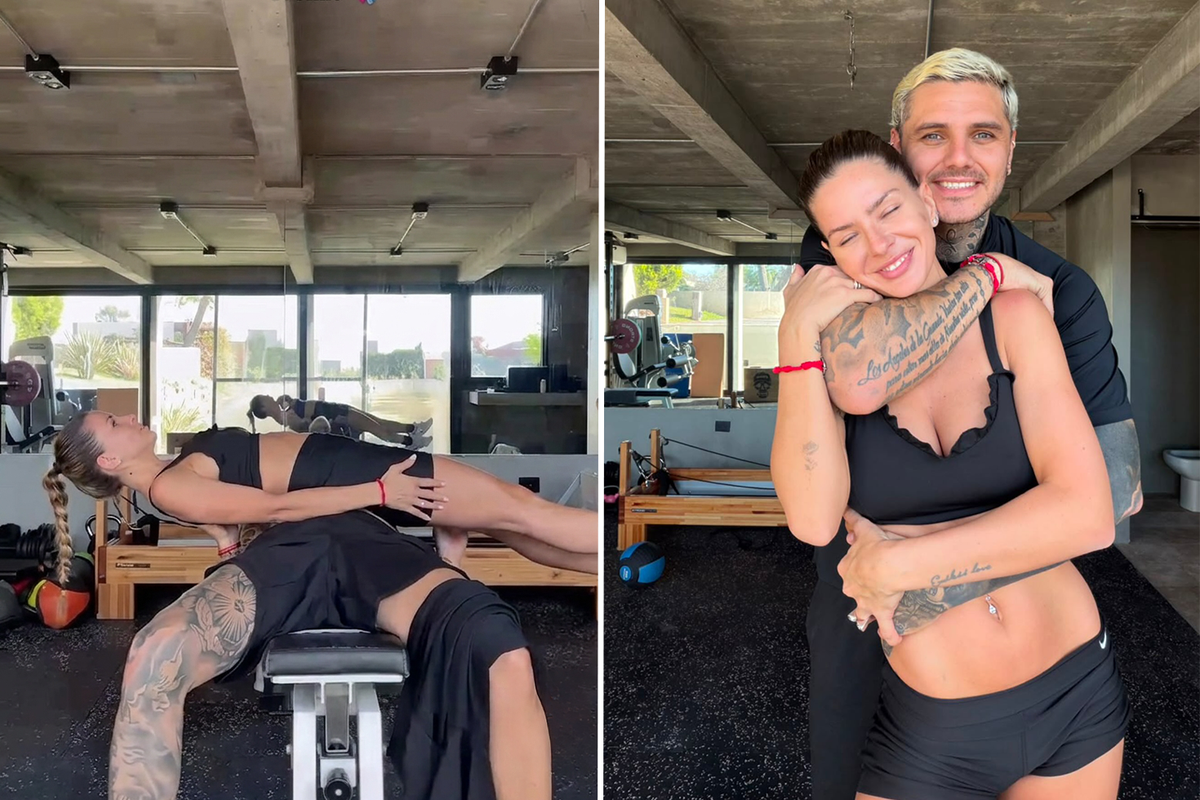 Mauro Icardi Spor Salonunu Salladı! Sevgilisini Bir Çırpıda Havaya Kaldırdı