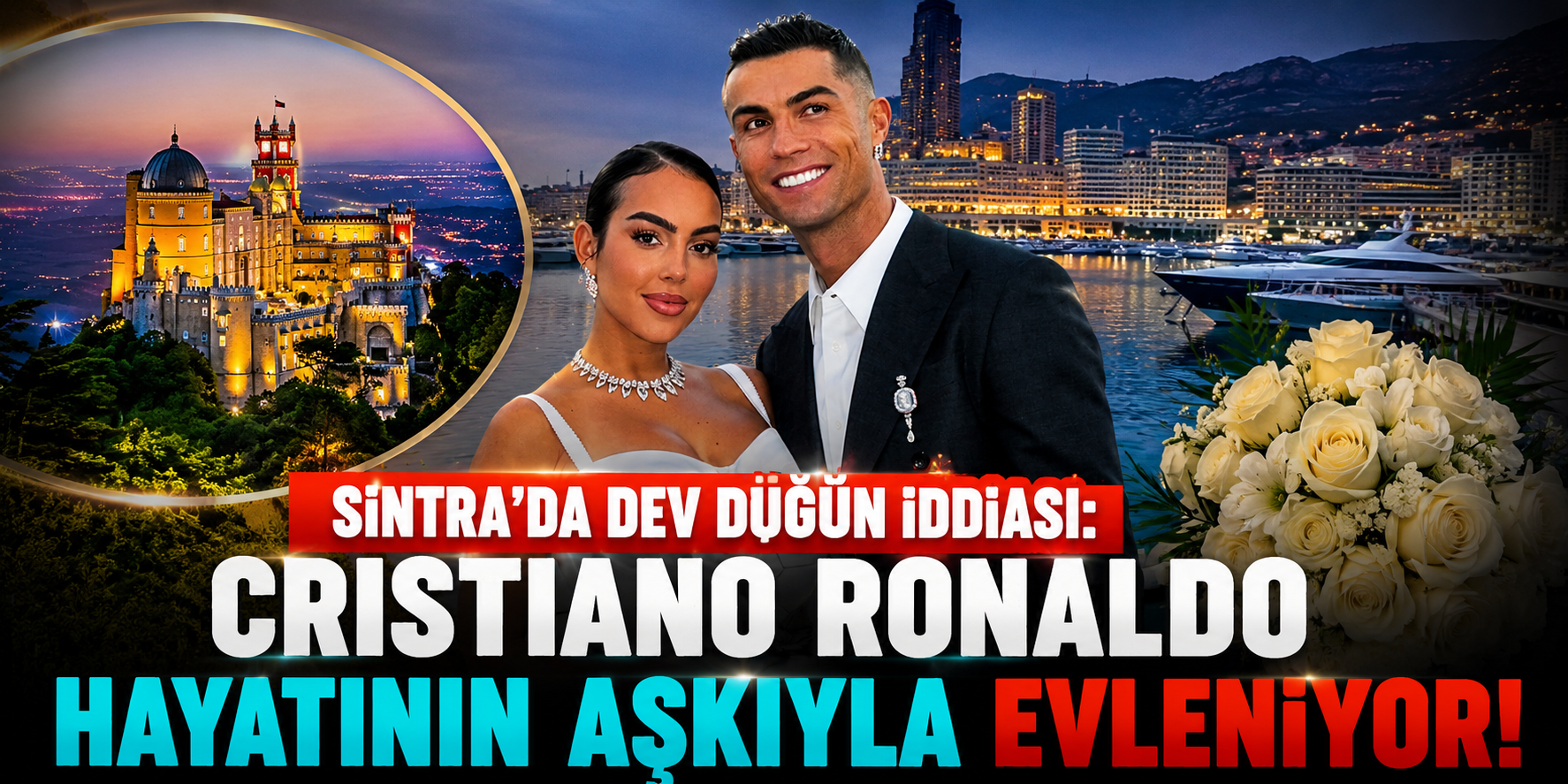 Sintra’da Dev Düğün İddiası: Cristiano Ronaldo Hayatının Aşkıyla Evleniyor!