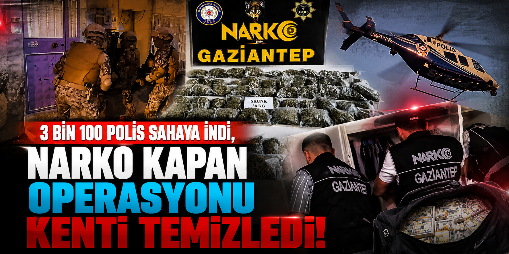 Zehir Tacirlerine Dev Darbe: Gaziantep Merkezli Mega Operasyonda 416 Kişi Tutuklandı!