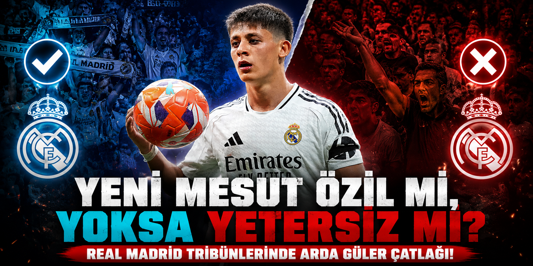 "Yeni Mesut Özil Mi, Yoksa Yetersiz Mi?" Real Madrid Tribünlerinde Arda Güler Çatlağı!