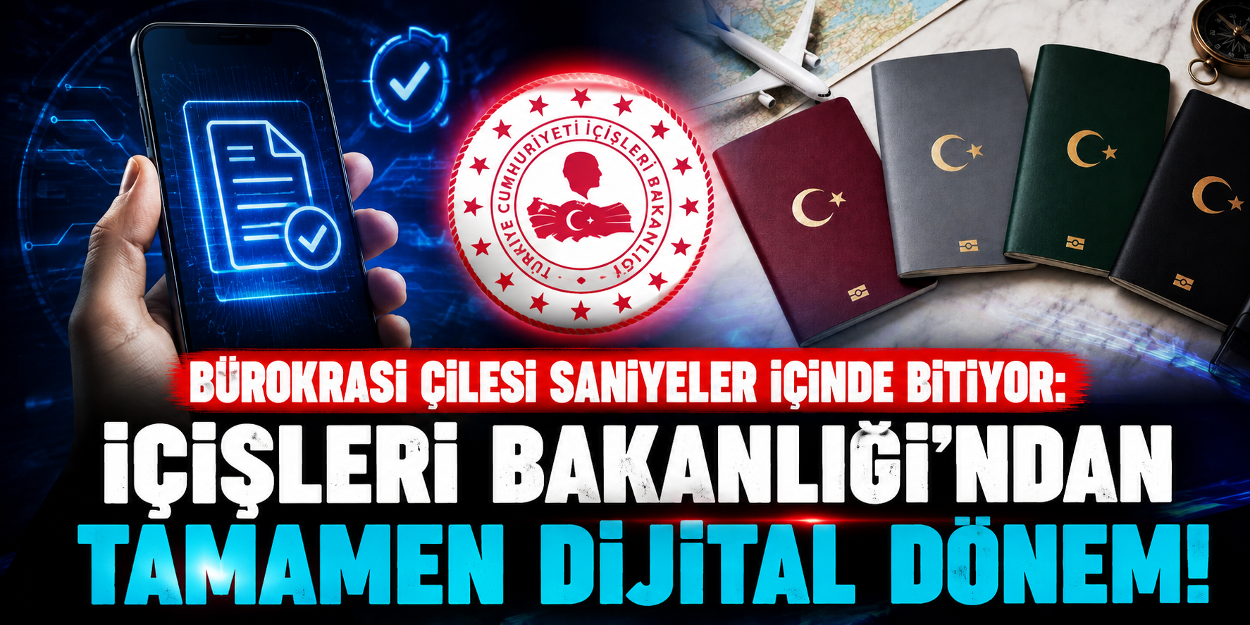 Bürokrasi Çilesi Saniyeler İçinde Bitiyor: İçişleri Bakanlığı’ndan Tamamen Dijital Dönem!