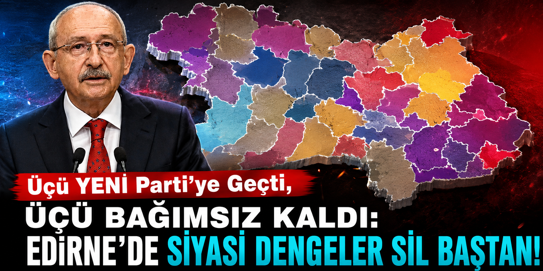 Edirne’de Tek Bir CHP’li Belediye Başkanı Bile Kalmadı!