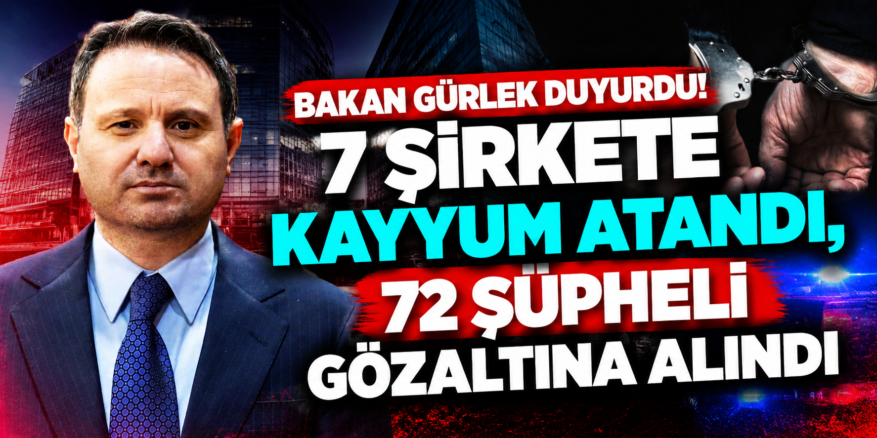 Adalet Ve İçişleri Bakanlığı’ndan Tarihi Operasyon: 7 Şirkete Kayyum Atandı, Mal Varlıkları Donduruldu!