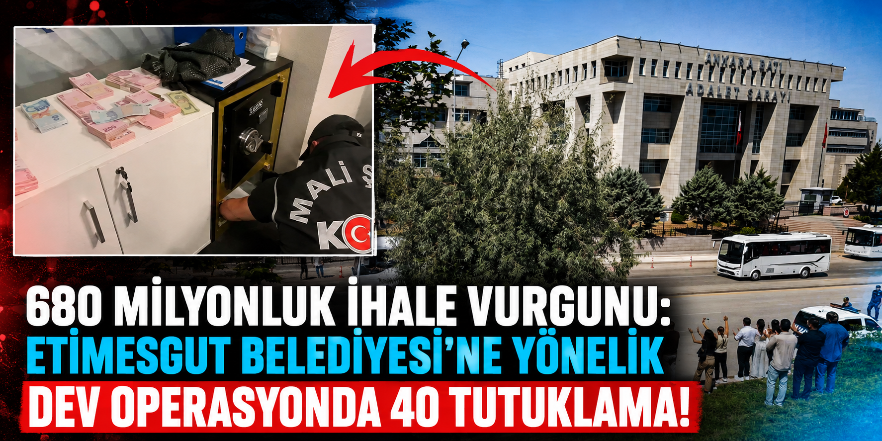680 Milyonluk İhale Vurgunu: Etimesgut Belediyesi’ne Yönelik Dev Operasyonda 40 Tutuklama!
