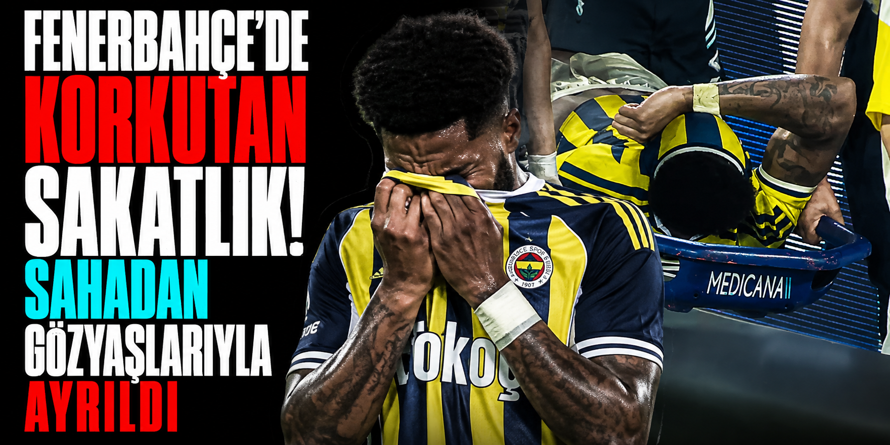 Fenerbahçe'ye Oosterwolde şoku! Acılar içinde gözyaşlarıyla sahayı terk etti