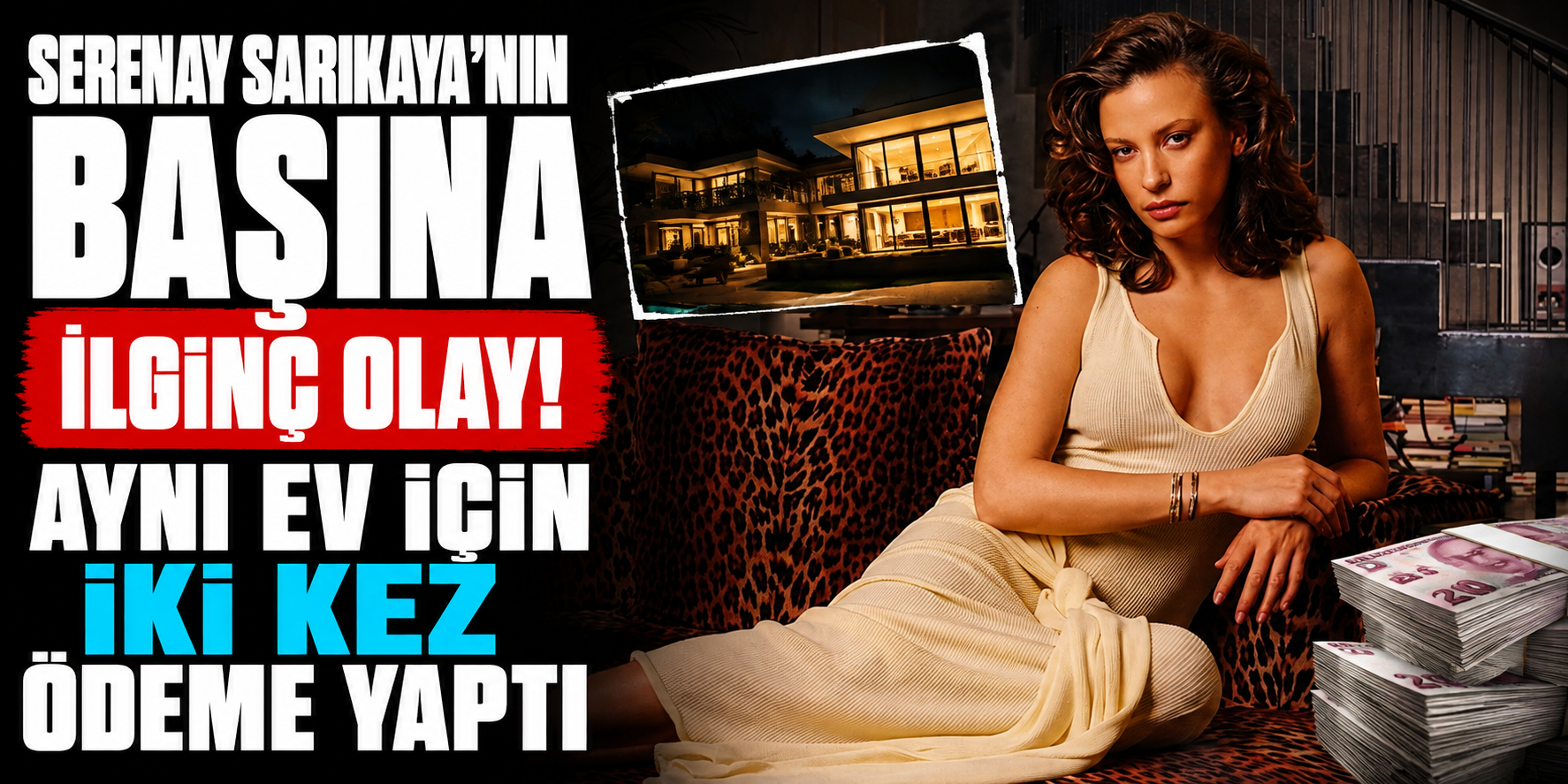 Serenay Sarıkaya'nın başına ilginç olay! Aynı ev için iki kez ödeme yaptı