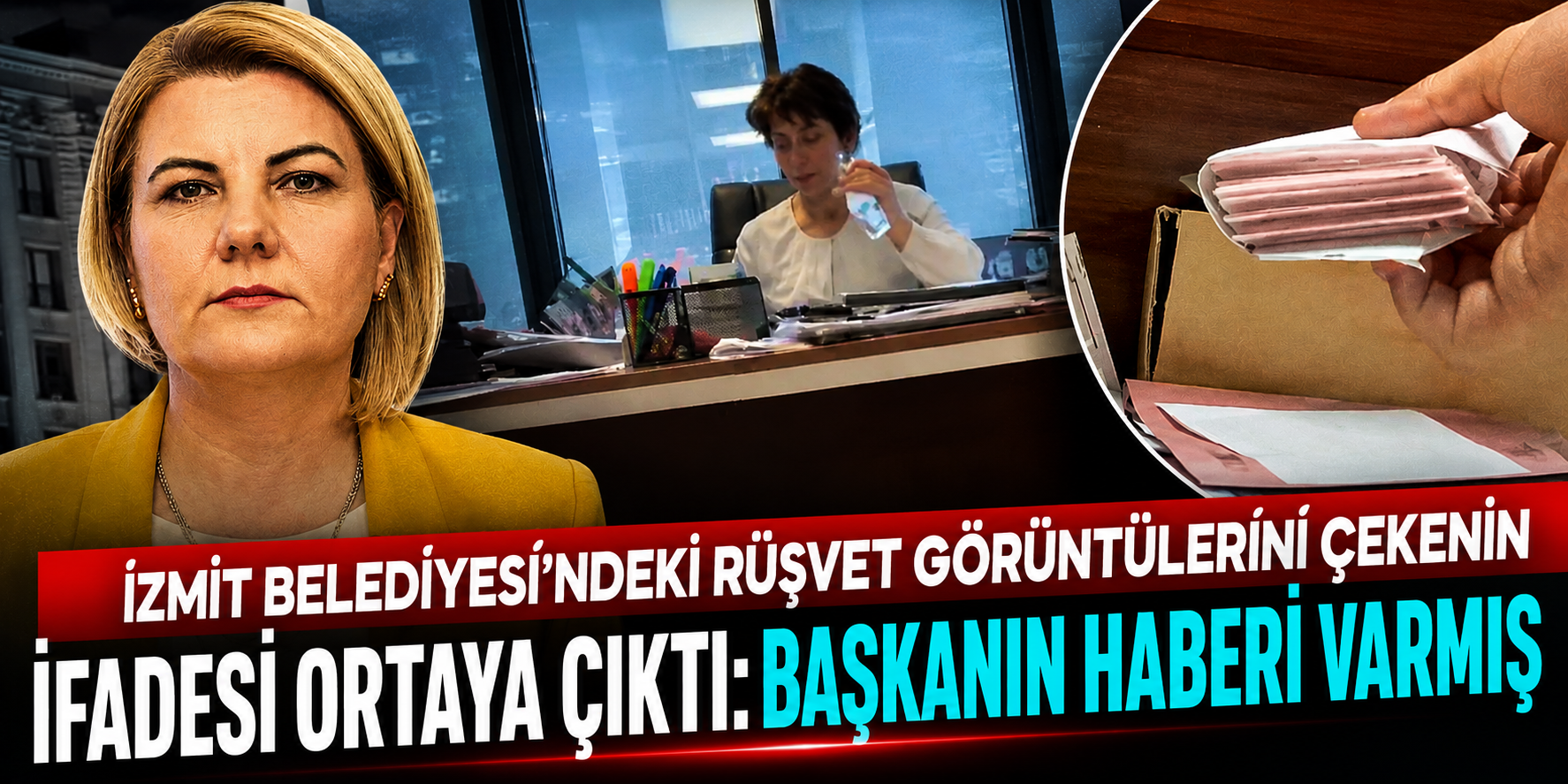 İzmit Belediyesi'nde Rüşvet Skandalı! Parayı Zarf İçinde Dolaba Bıraktığı Anları Videoya Çekti!