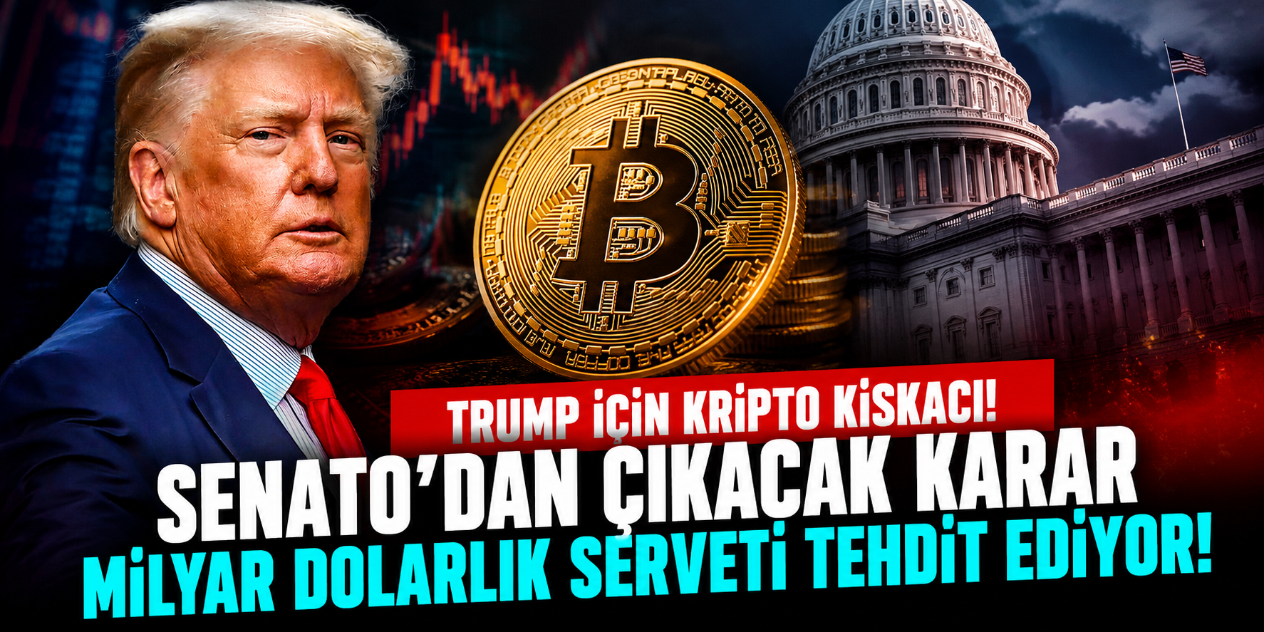 Trump İçin Kripto Kıskacı! Senato'dan Çıkacak Karar Milyar Dolarlık Serveti Tehdit Ediyor!