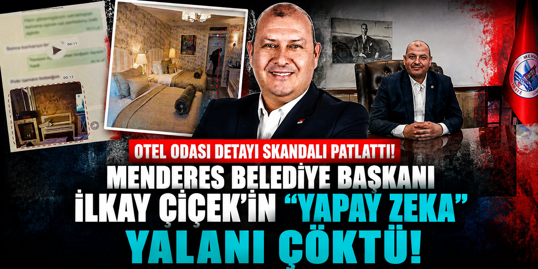 Otel Odası Detayı Skandalı Patlattı! Menderes Belediye Başkanı İlkay Çiçek’in "Yapay Zeka" Yalanı Çöktü!