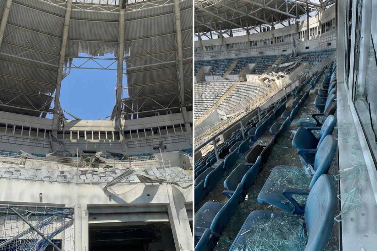 Savaş Sporu da Vurdu! Ukrayna’nın Tarihi Chornomorets Stadı’na Füze İsabet Etti!
