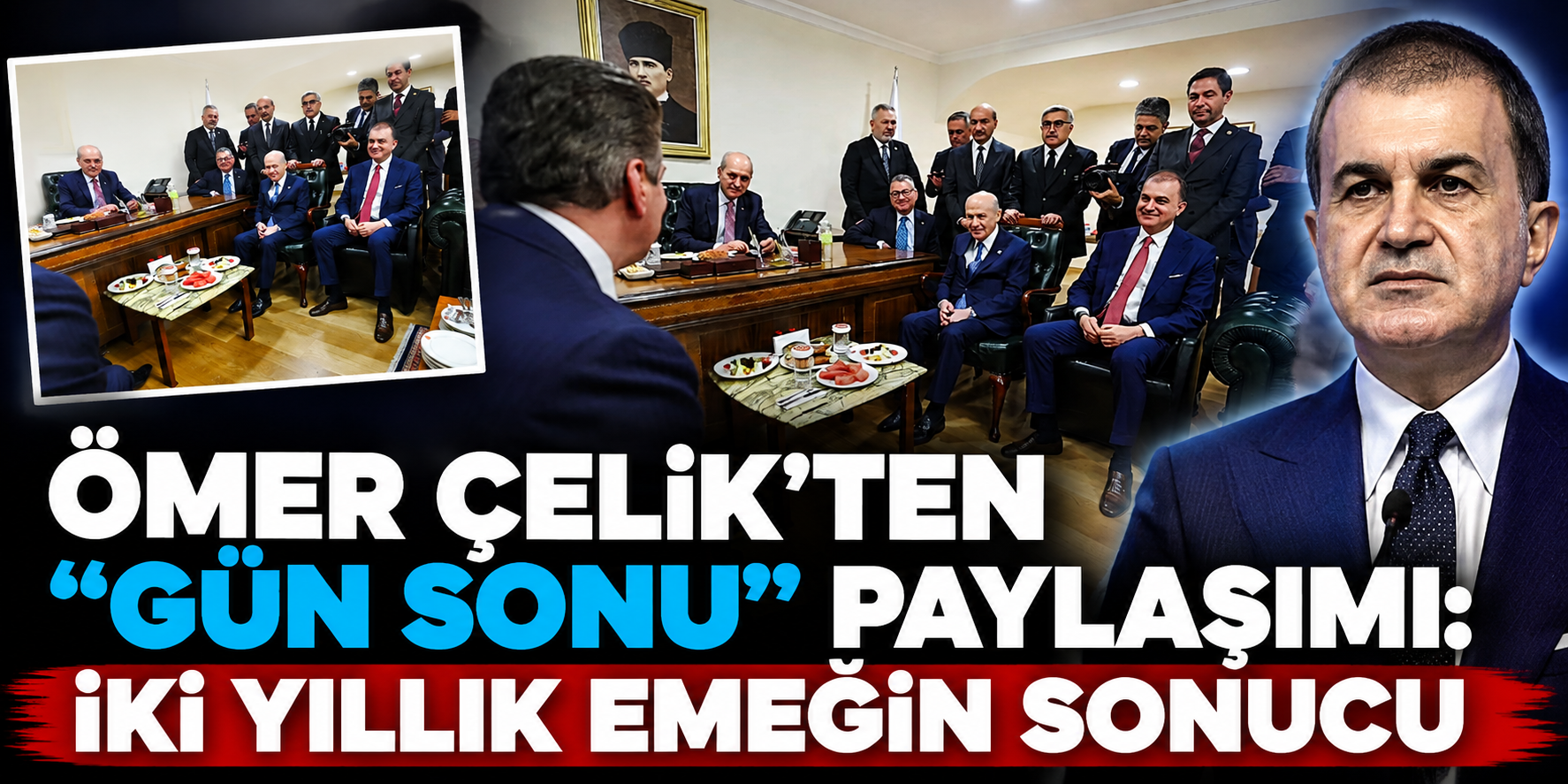 Çerçeve Yasa Sonrası Meclis’te Dikkat Çeken Kare: Bahçeli, Kurtulmuş ve Çelik’ten “Gün Sonu”
