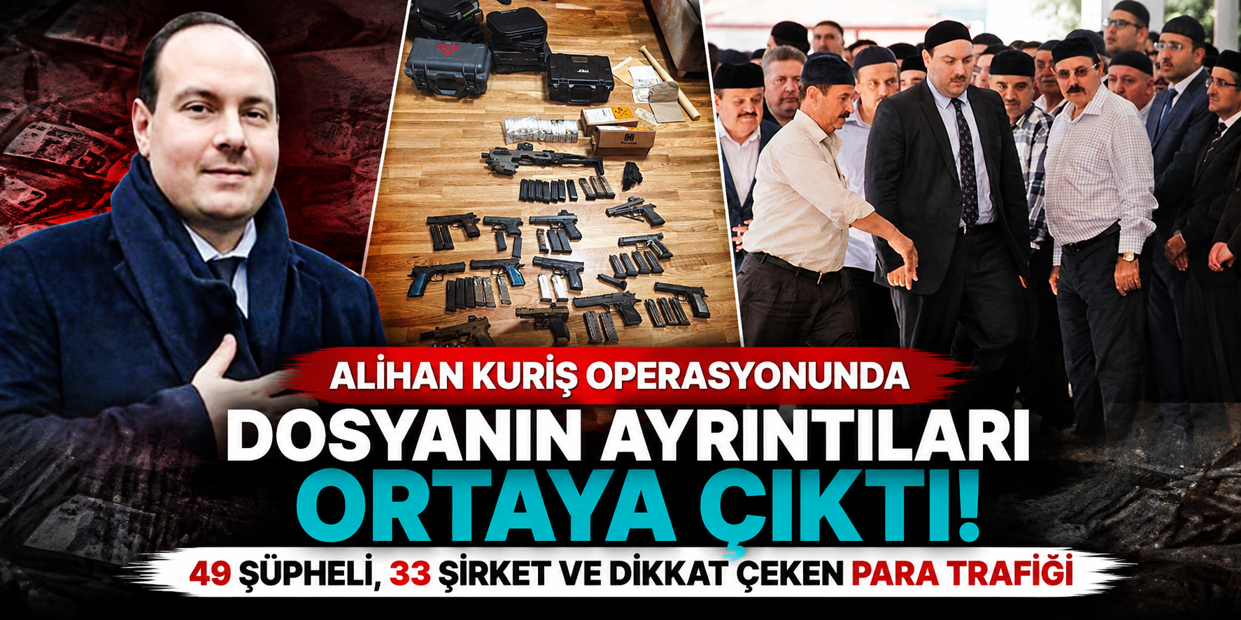 Alihan Kuriş Operasyonunda Dosyanın Ayrıntıları Ortaya Çıktı! 49 Şüpheli, 33 Şirket ve Dikkat Çeken Para Trafiği