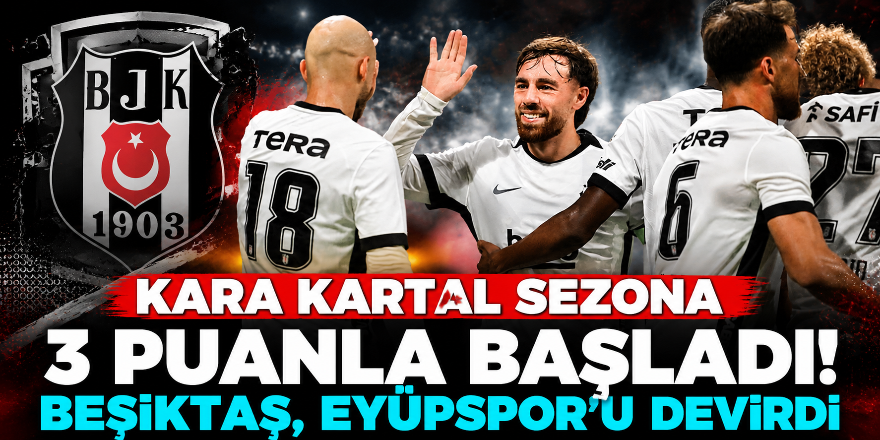 Beşiktaş-Eyüpspor Maçında Kazanan Siyah-Beyazlılar! Cerny'nin Golü Üç Puanı Getirdi