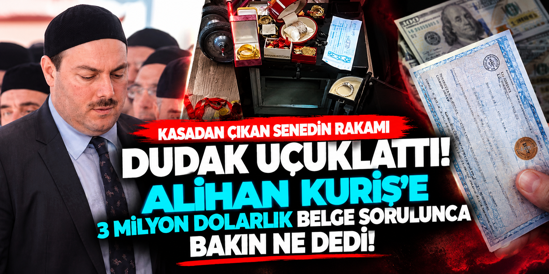 Kasadan Çıkan Senedin Rakamı Dudak Uçuklattı! Alihan Kuriş'e 3 Milyon Dolarlık Belge Sorulunca Bakın Ne Dedi
