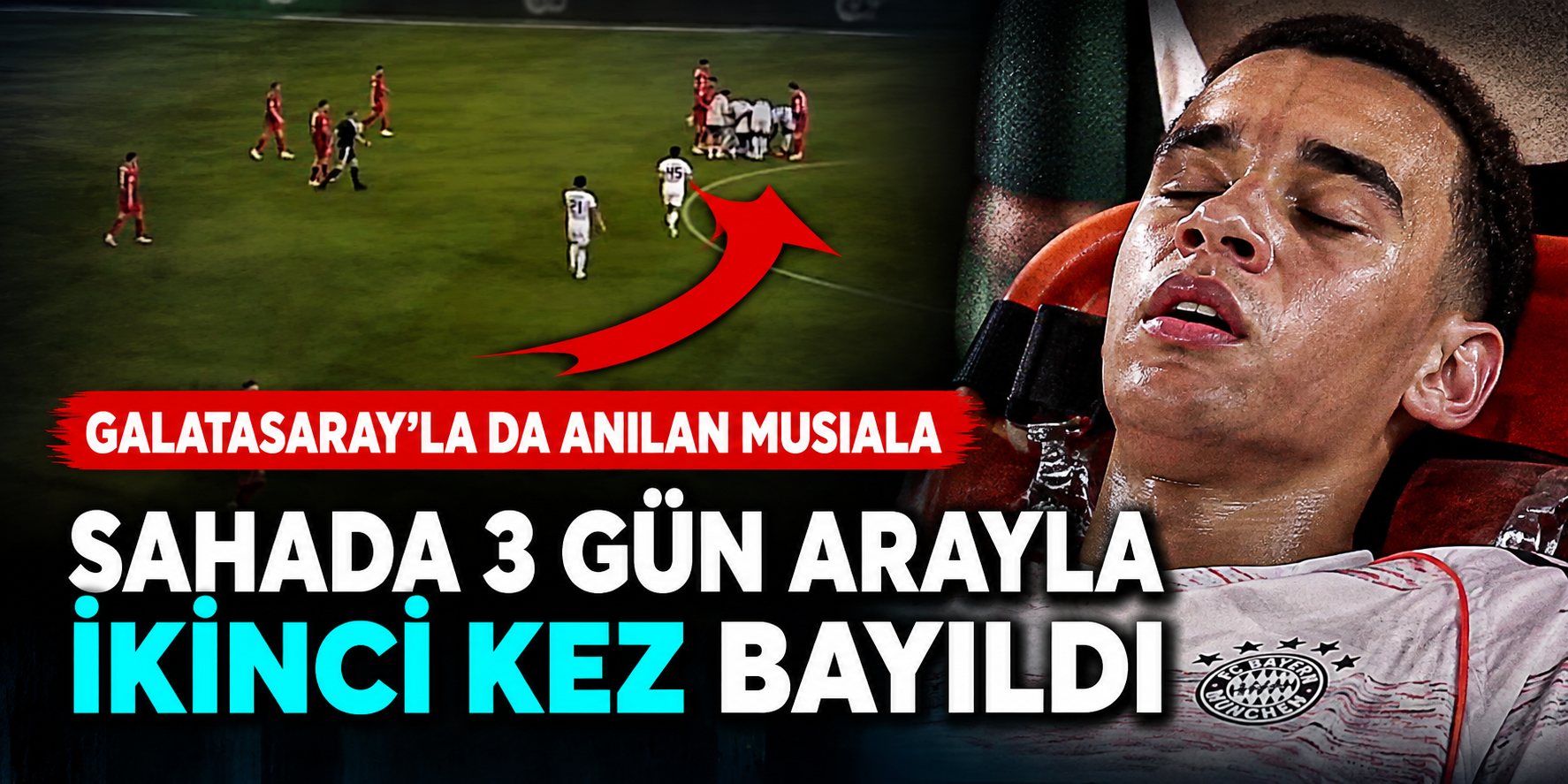 Jamal Musiala Bir Kez Daha Yere Yığıldı! Üç Gün İçinde İkinci Kez Korku Dolu Anlar