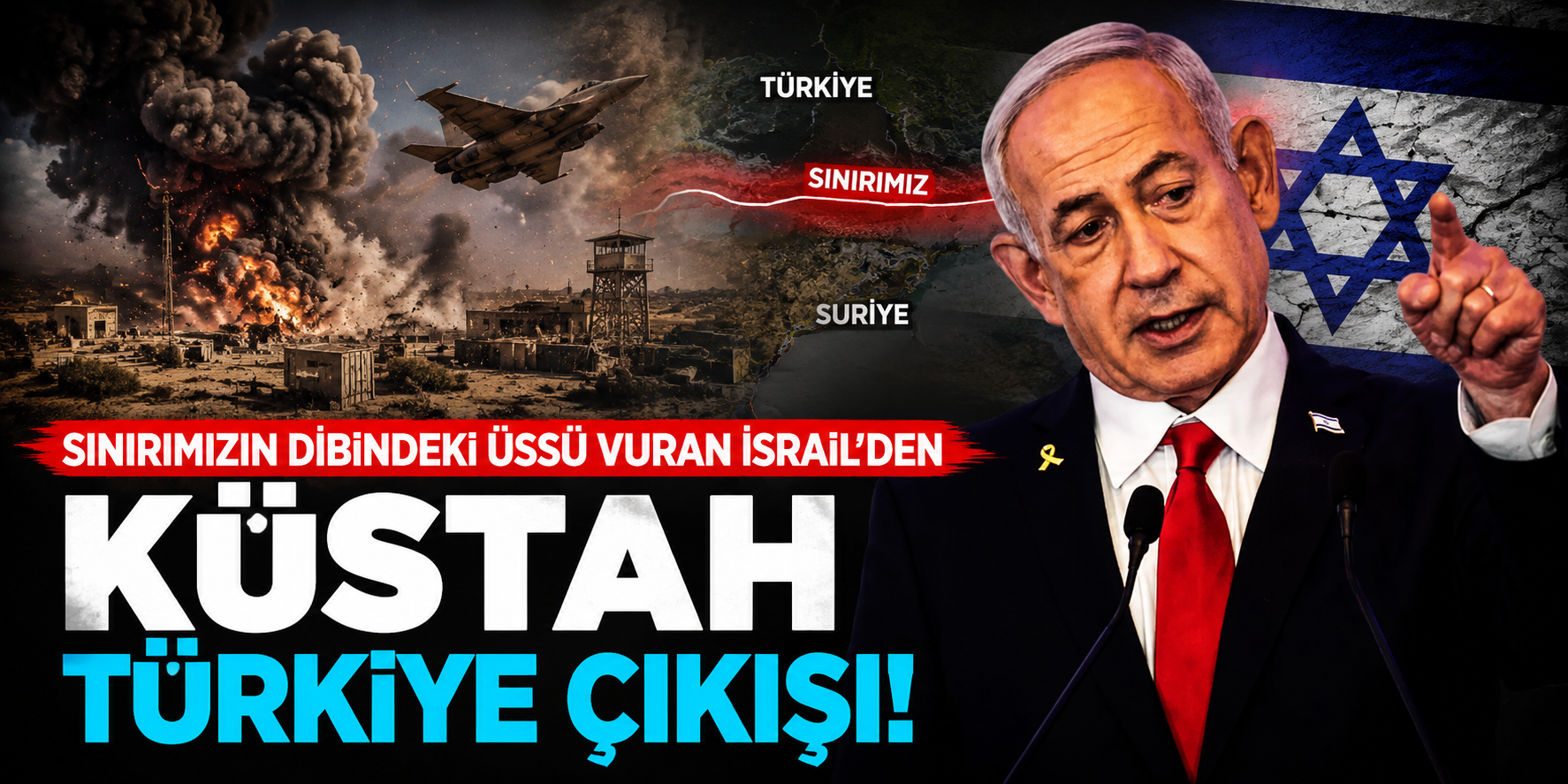 İsrail Suriye'deki Üssü Sekiz Kez Vurdu, Ardından Türkiye'yi İşaret Etti! Türk Askeri İçin Dikkat Çeken Açıklama