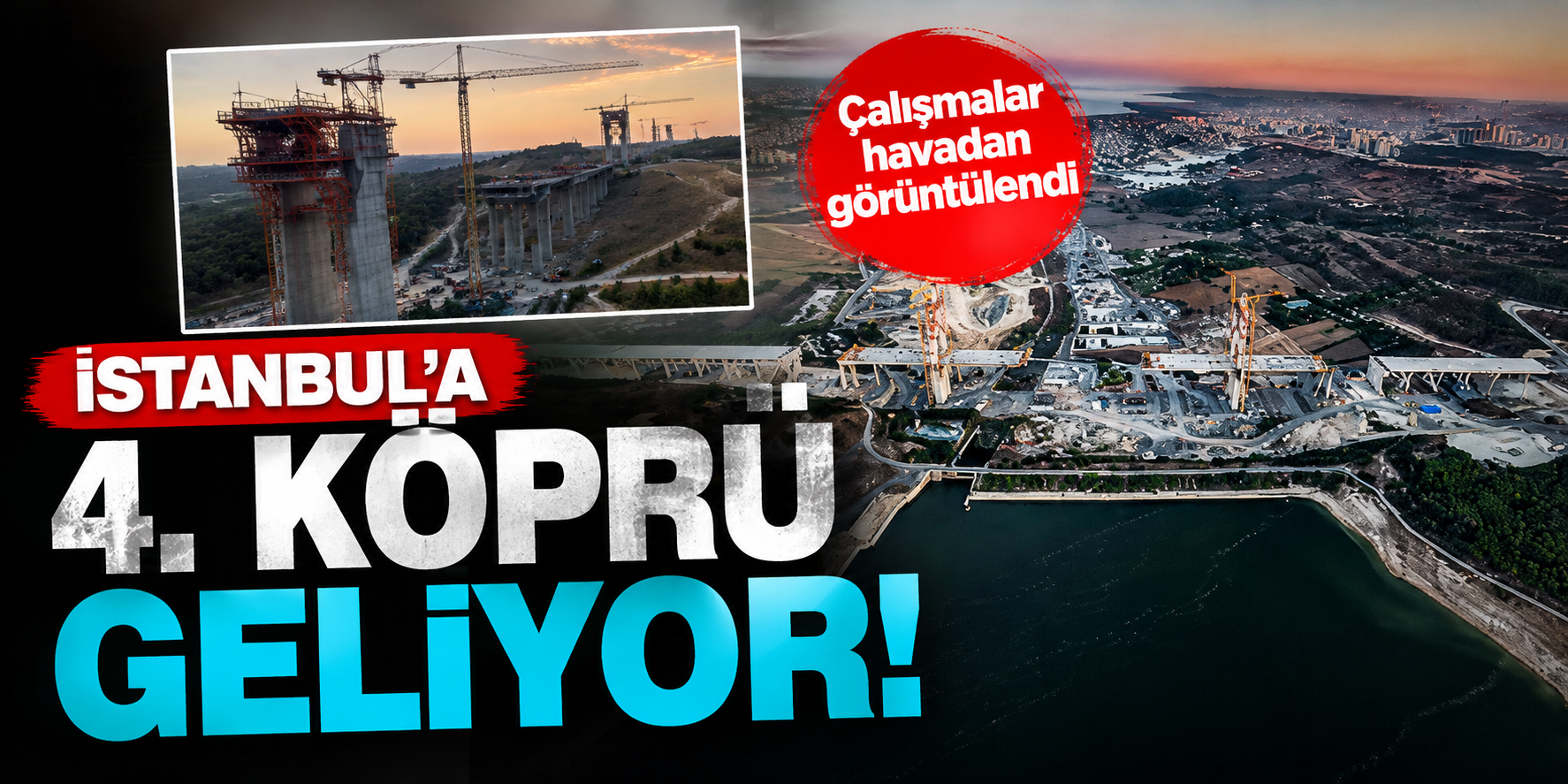 Kanal İstanbul'da Dev Operasyon Kamerada! 250 Tonluk Çelik Parçaları Böyle Kaldırdılar