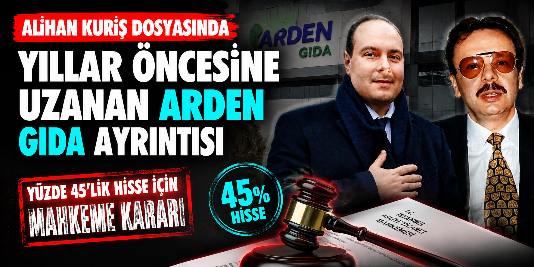 Alihan Kuriş Dosyasında Yıllar Öncesine Uzanan Arden Gıda Ayrıntısı: Yüzde 45'lik Hisse İçin Mahkeme Kararı