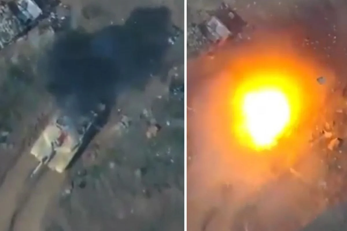 Husiler Saldırı Anını Havadan Kaydetti! ABD Yapımı Abrams Tankı Böyle Hedef Alındı