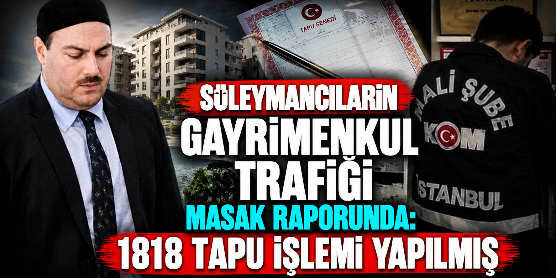 Süleymancılar Soruşturmasında MASAK Raporu: Dört İsimde 1.818 Tapu İşlemi, Milyonluk Para Trafiği