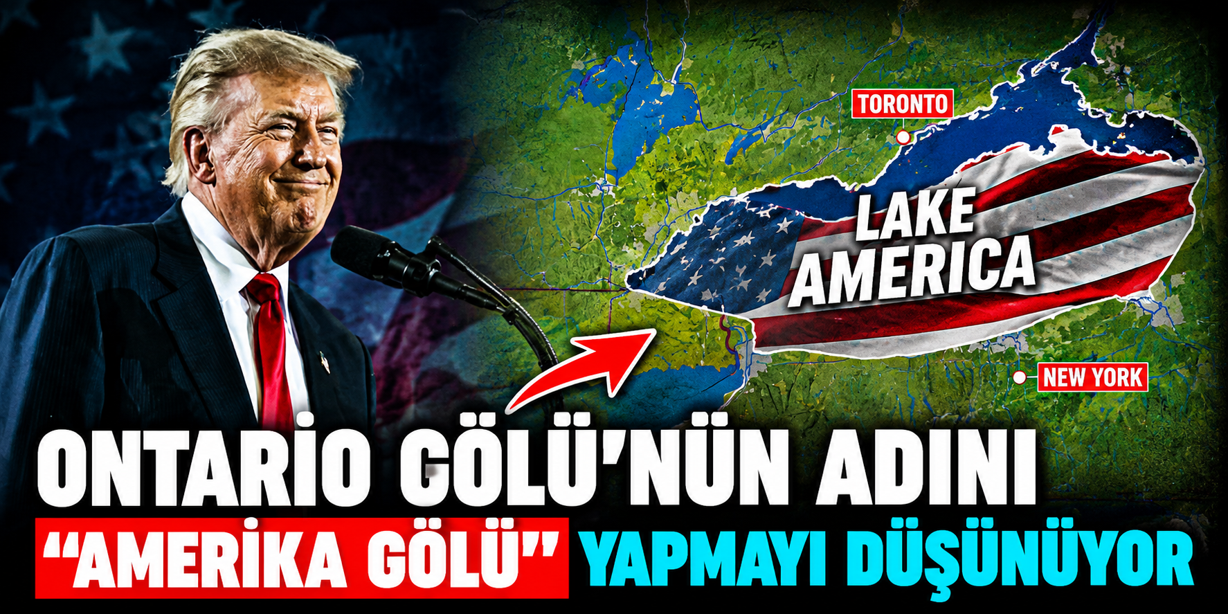 Trump'tan Kanada ile Gerilimi Tırmandıracak Çıkış: Ontario Gölü İçin “Amerika Gölü” Adını Gündeme Getirdi