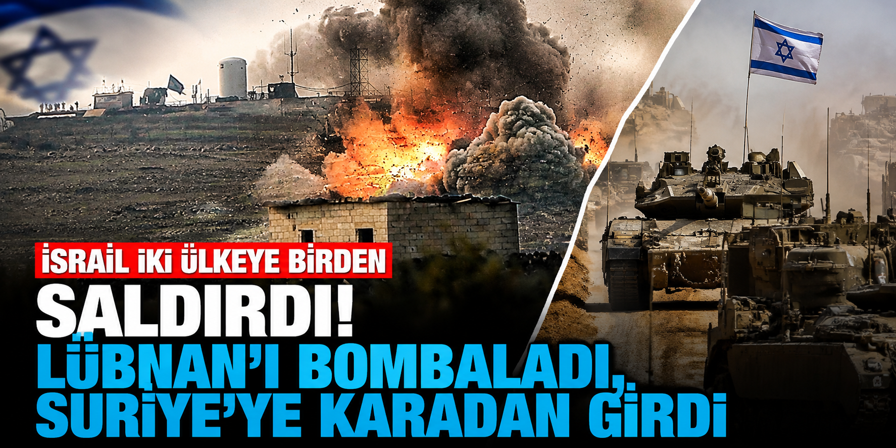 İsrail'den Lübnan ve Suriye'ye Eş Zamanlı Operasyon: Hava Saldırıları ve Ev Baskını