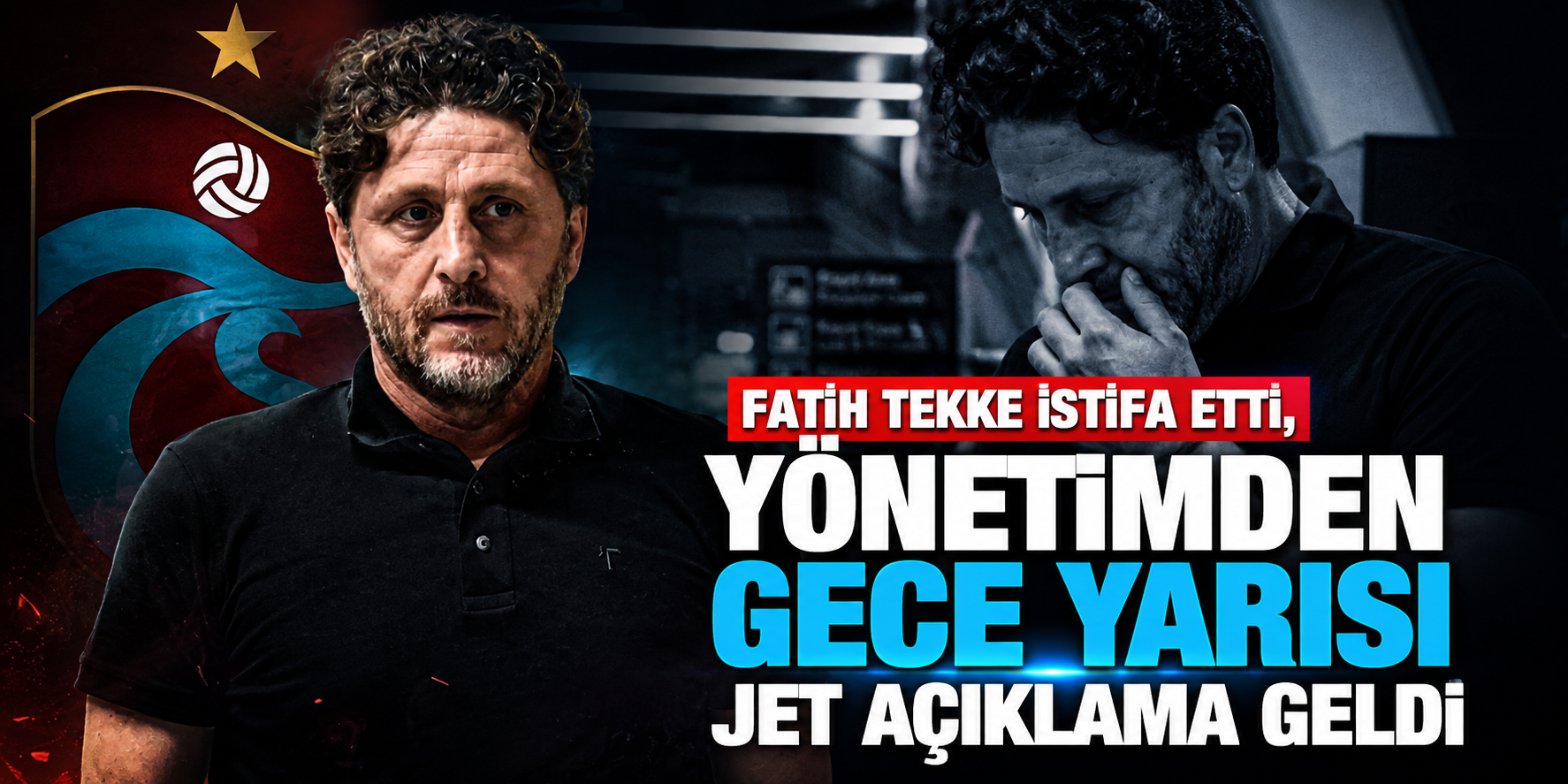 "Böyle Uyuyamam" Diyerek İstifa Etmişti! Trabzonspor Yönetimi Fatih Tekke İçin Son Sözünü Söyledi