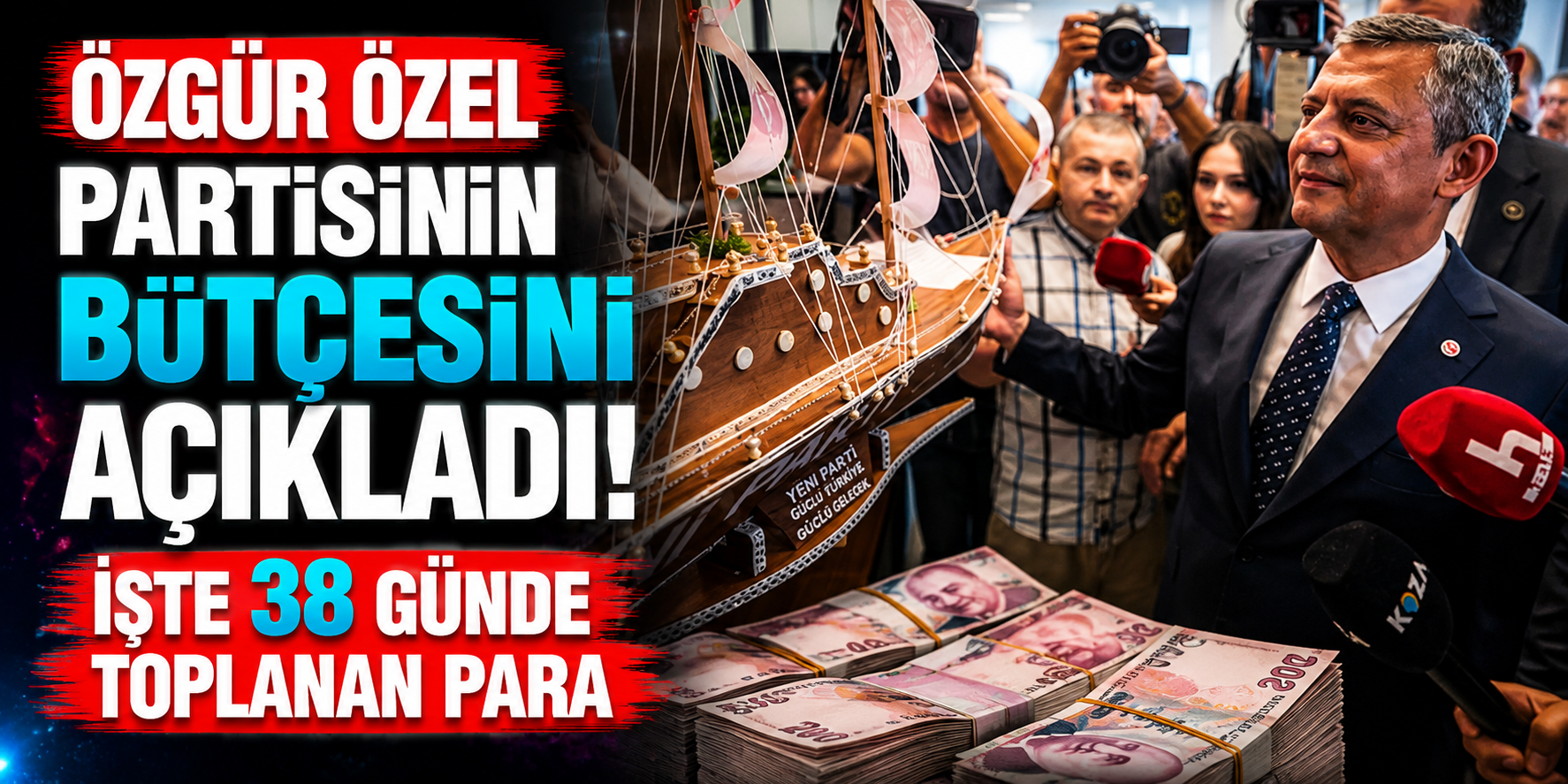 Özgür Özel Yeni Parti'nin Üye Sayısını ve Bütçesini Açıkladı: 18 Günde 600 Bin Üye, 539 Milyon Lira
