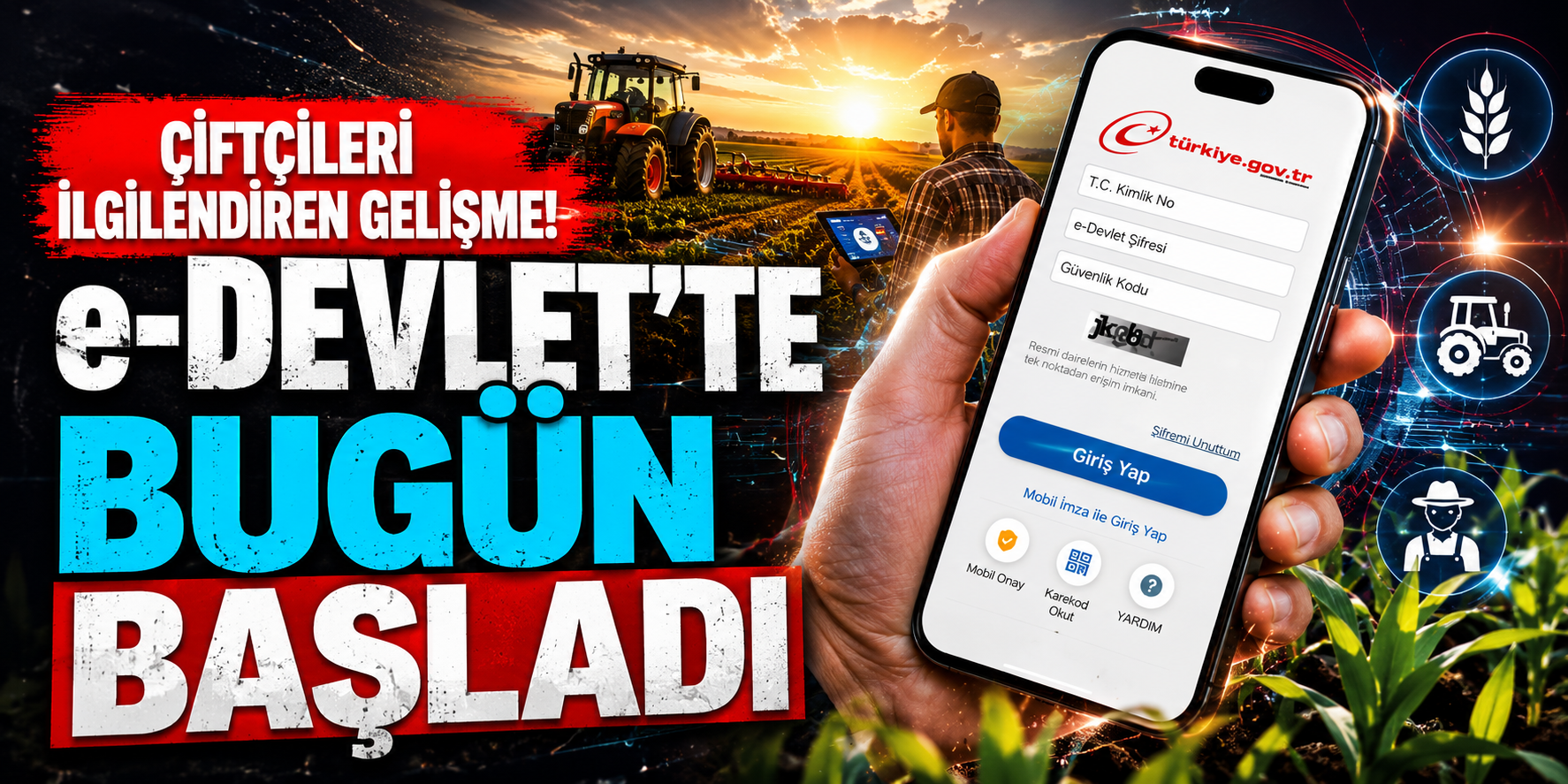 Çiftçilere 31 Aralık Uyarısı: ÇKS Başvuruları e-Devlet'ten Yapılabilecek