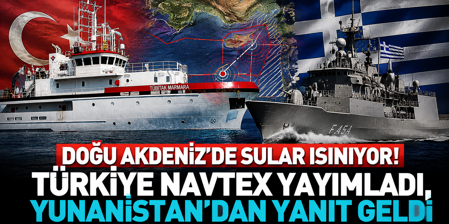 Türkiye TÜBİTAK Marmara'yı Gönderiyor! Yunanistan Meis Açıkları İçin Karşı NAVTEX Yayımladı