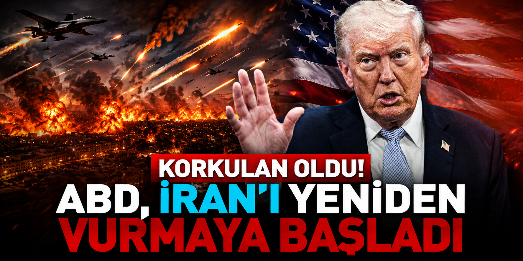 ABD İran'ı Vurdu, Misilleme Geldi! Trump'tan Çok Sert Tehdit: “Varlıklarını Sürdüremeyecekler”