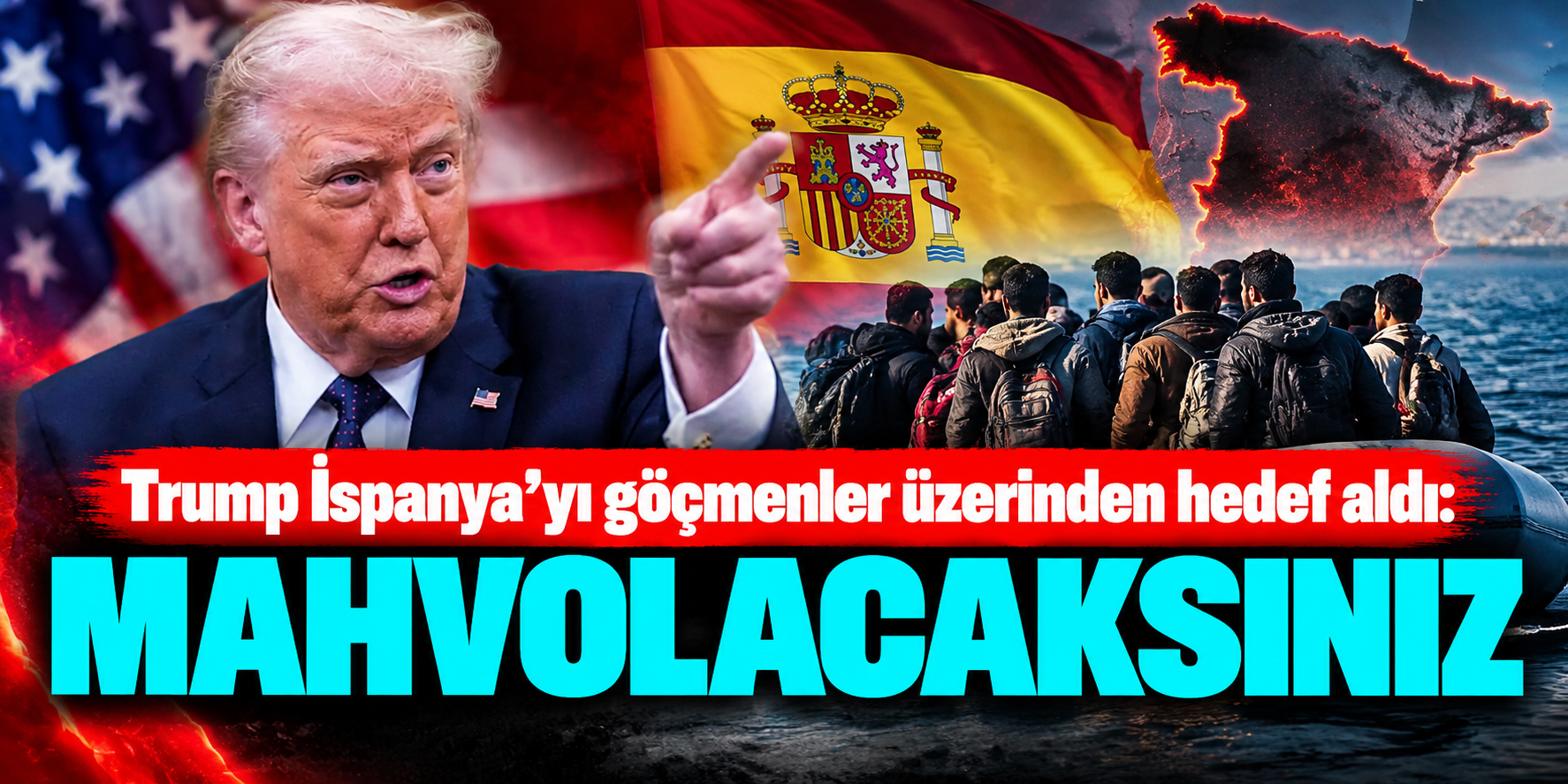 Trump'tan İspanya'ya Çok Sert Çıkış: "Mahvolmuş Bir Ülke Olacak"