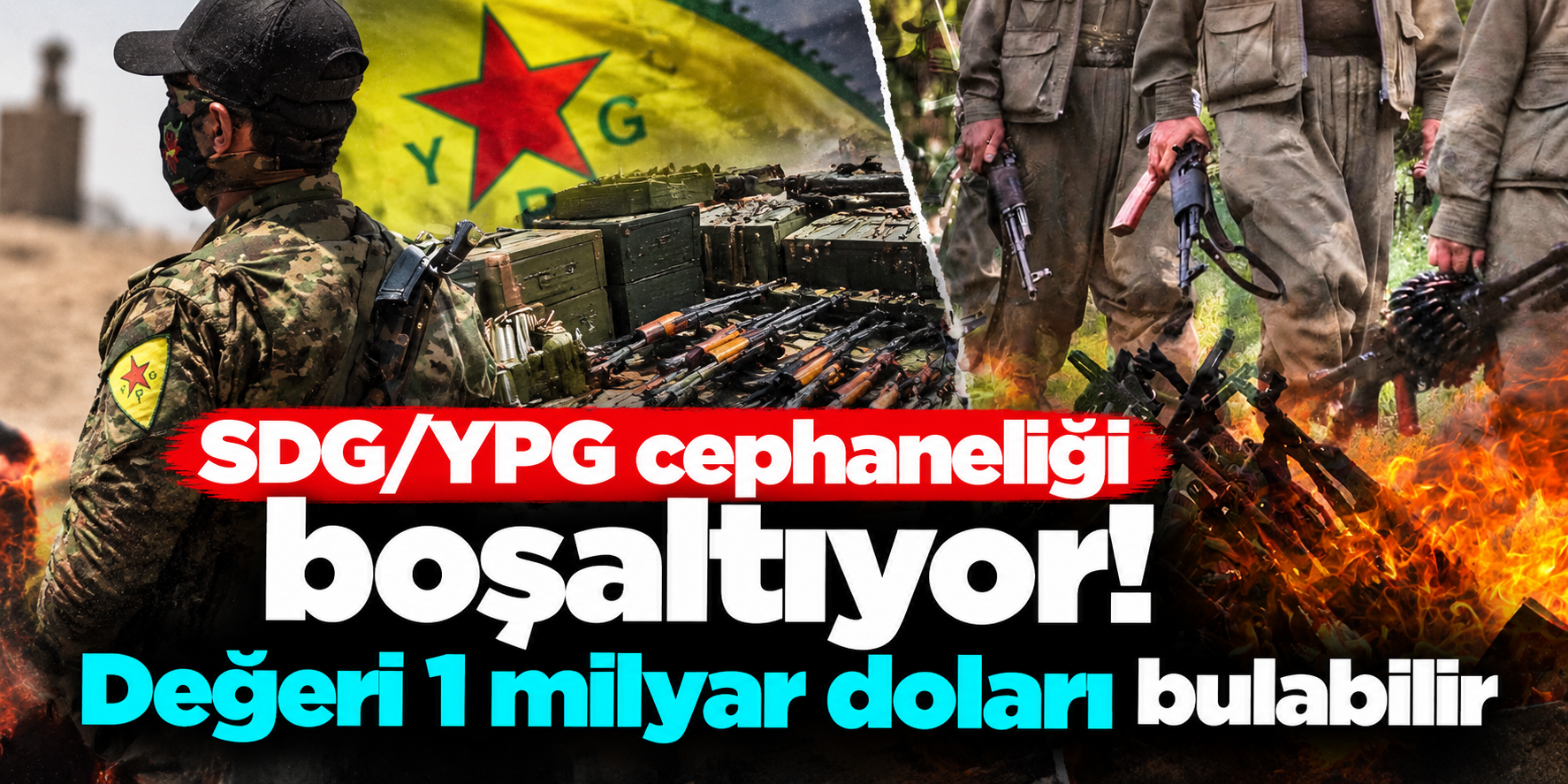 SDG/YPG’nin Silahları Suriye Ordusuna Geçiyor! Envanterin Değeri 1 Milyar Dolara Ulaşabilir
