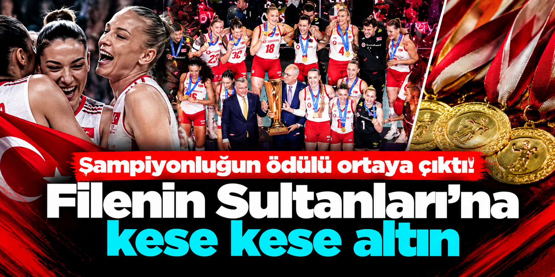 Avrupa Şampiyonluğunun Ödülü Dudak Uçuklattı! Filenin Sultanları İçin 150 Cumhuriyet Altını Detayı