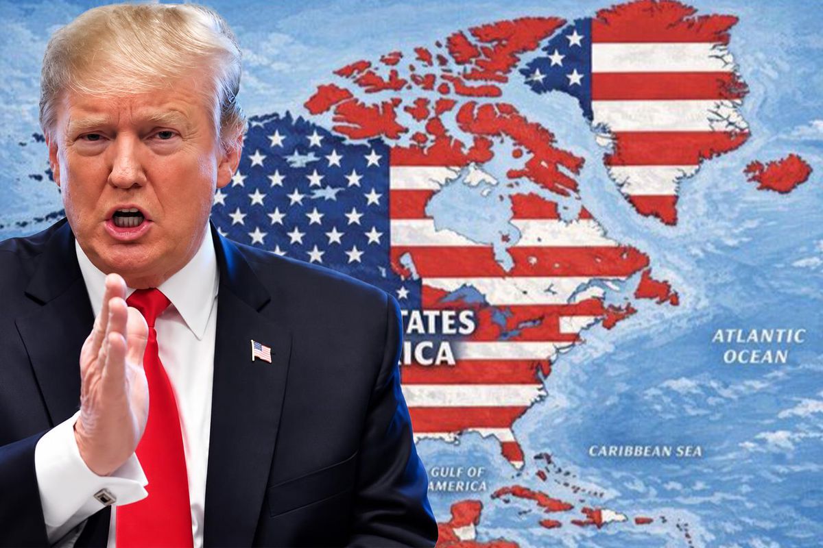 Trump Yine Sınırları Değiştirdi! Paylaştığı Haritada 4 Ülke ve Bölgeyi ABD Toprağı Gibi Gösterdi