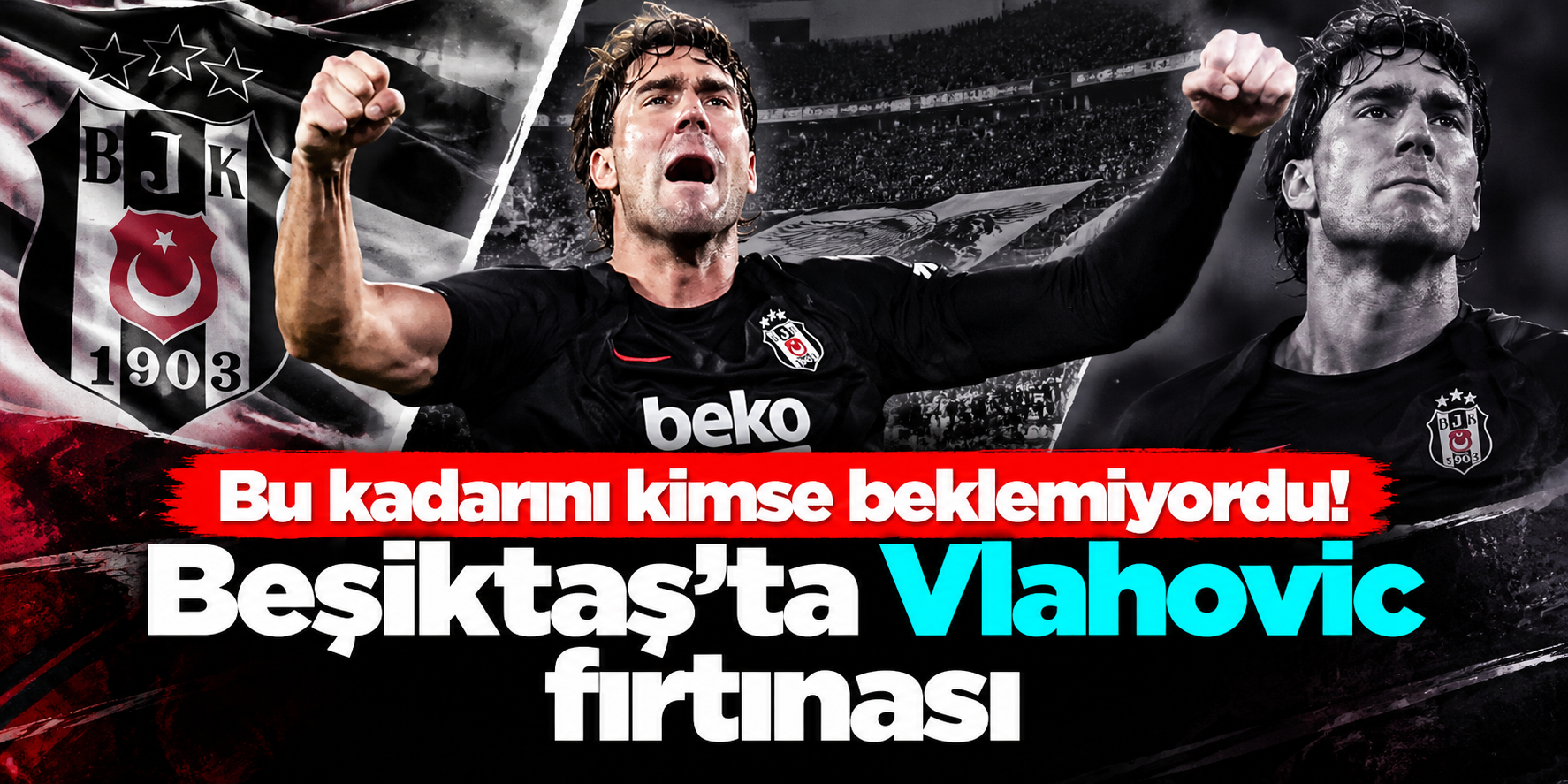 Beşiktaş'ın Yeni Golcüsü Dusan Vlahovic'ten 5 Maçta 4 Gol! Italiano ile İstatistiği Dikkat Çekti
