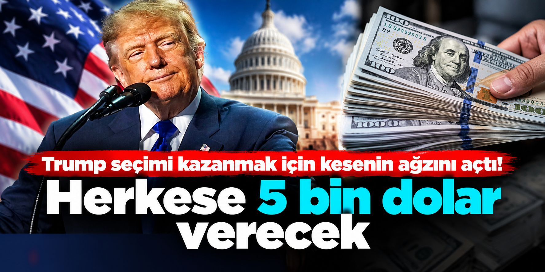 Donald Trump “Trump Temettüsü”nü Duyurdu: 5 Bin Dolarlık Ödeme İçin Tek Harcama Şartı Var