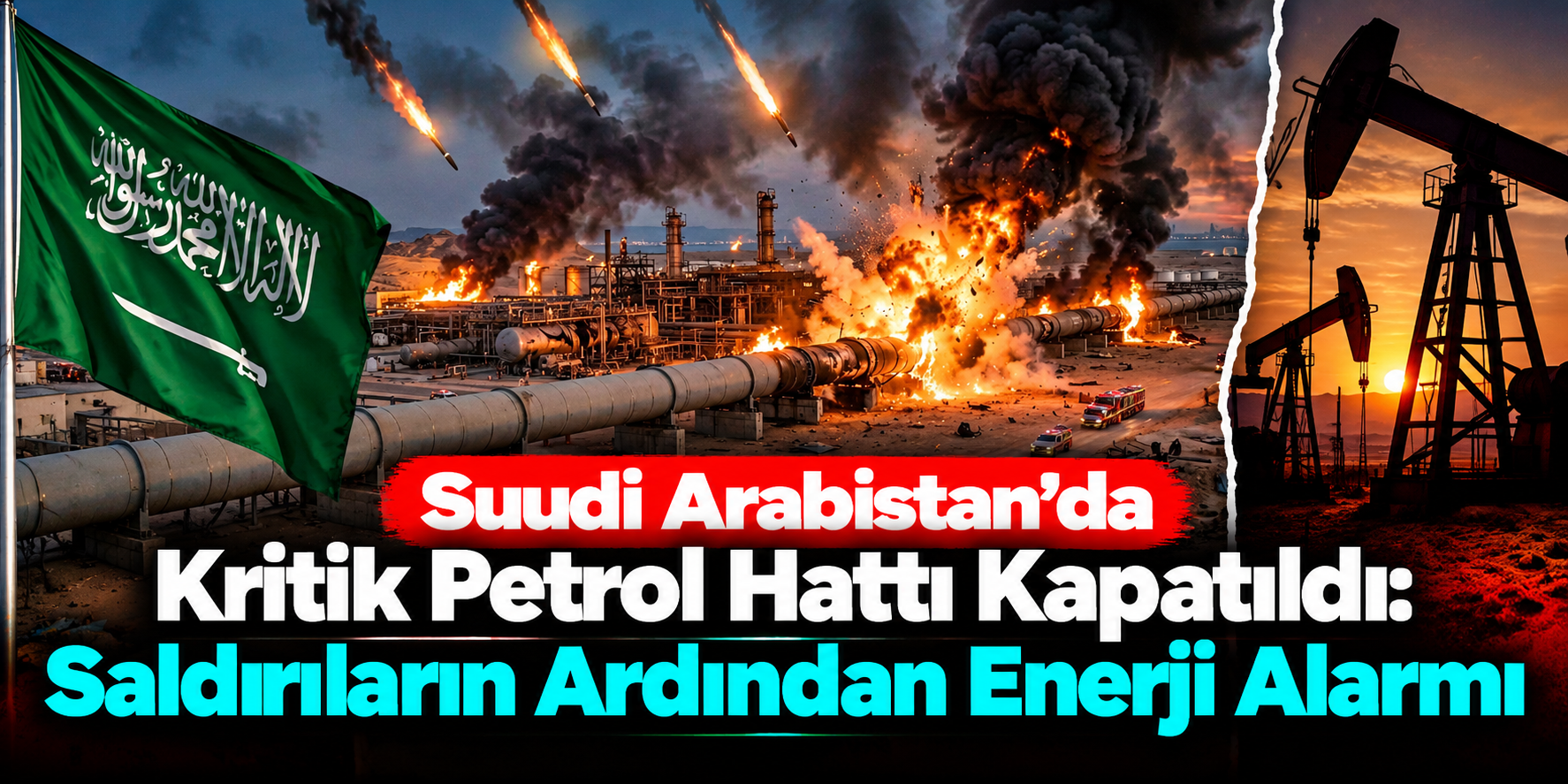Suudi Arabistan'da Kritik Petrol Hattı Kapatıldı: Saldırıların Ardından Enerji Alarmı
