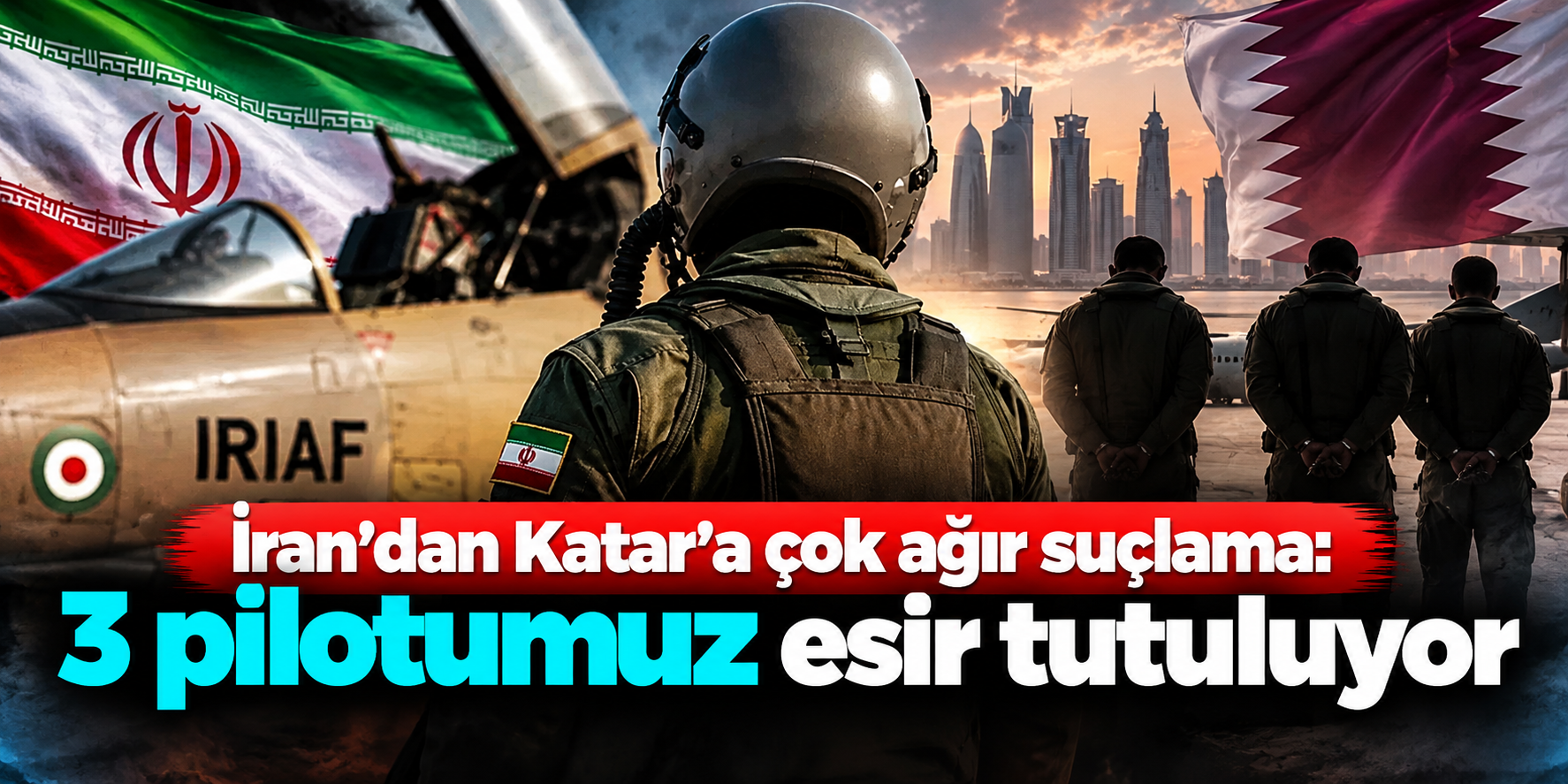 İran’dan Katar’a Üç Pilot İçin Sert Çıkış: “Yaşıyor ve Esir Olduklarını Kabul Ediyoruz”