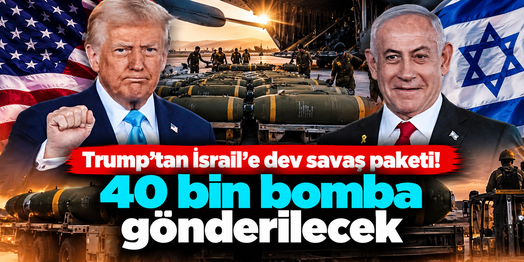 ABD’den İsrail’e 2,8 Milyar Dolarlık Dev Silah Paketi: Listede 40 Bin Ağır Bomba Var